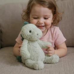 Peluche dinosaure vert ultra doux