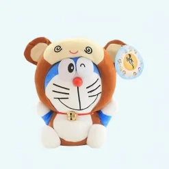 Peluche Doraemon déguisée en ours