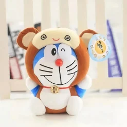 Peluche Doraemon déguisée en ours