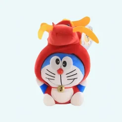 Peluche Doraemon déguisée en dragon