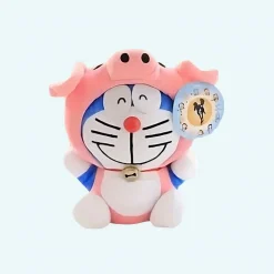 Peluche Doraemon déguisée en cochon