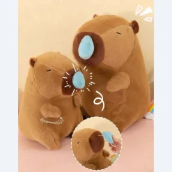 Peluche douce capybara enrhumé
