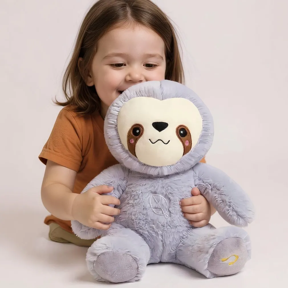 Peluche douce paresseux respirant