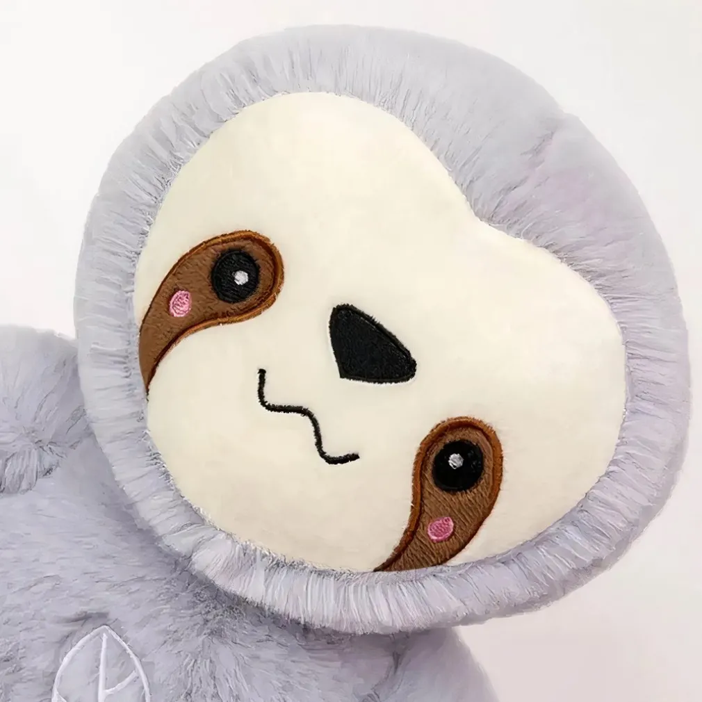 Peluche douce paresseux respirant
