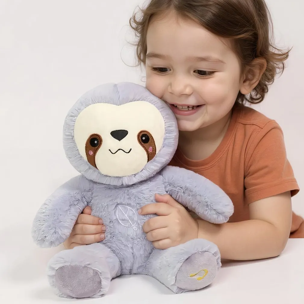 Peluche douce paresseux respirant