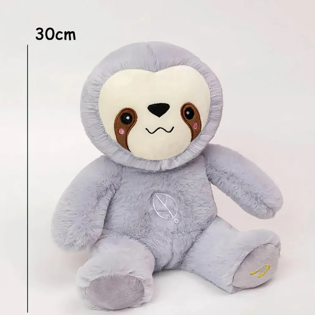 Peluche douce paresseux respirant