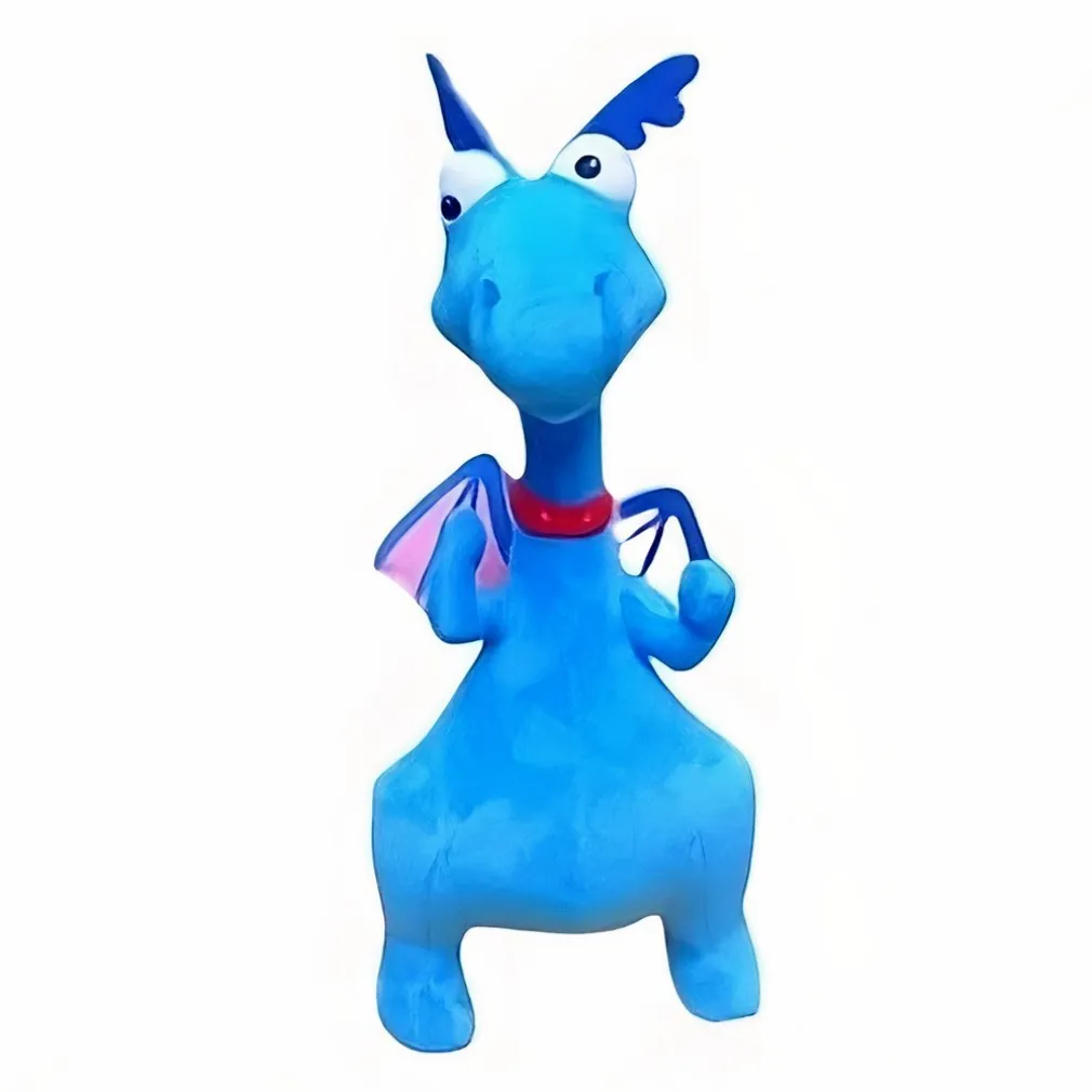 Peluche dragon bleu