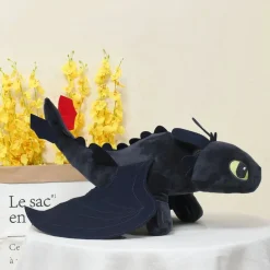 Peluche dragon Krokmou noir