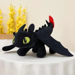 Peluche dragon Krokmou noir