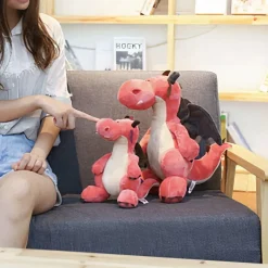 Peluche Dragon rose