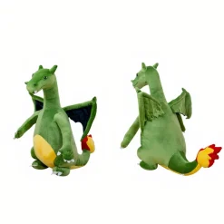 Peluche dragon vert géant