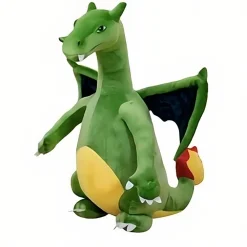 Peluche dragon vert géant