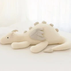 Peluche dragon volant blanc