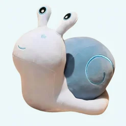 Peluche escargot avec coeur bleu