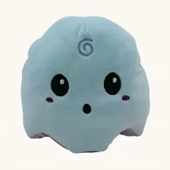 Peluche fantôme violet et bleu réversible, fluorescente