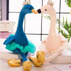 Peluche Flamant Rose bleue