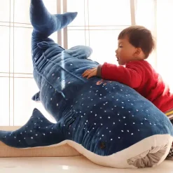 Peluche géante baleine bleue