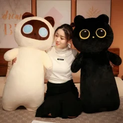 Peluche géante chat