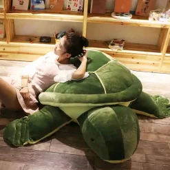 Peluche géante de tortue verte