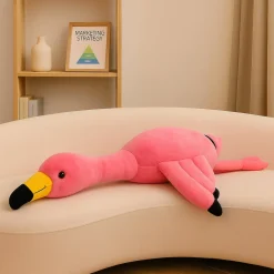 Peluche géante flamant rose ou blanc