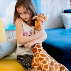 Peluche géante girafe