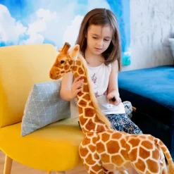 Peluche géante girafe