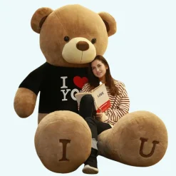 Peluche géante ours d’amour en Tshirt