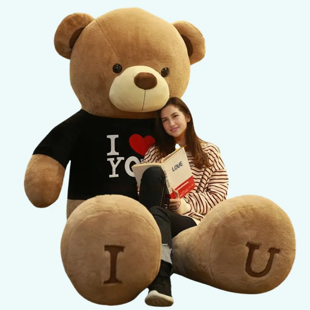 Peluche géante ours d’amour en Tshirt