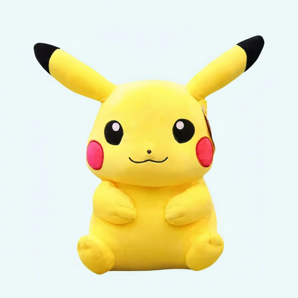 Peluche géante Pikachu souriant