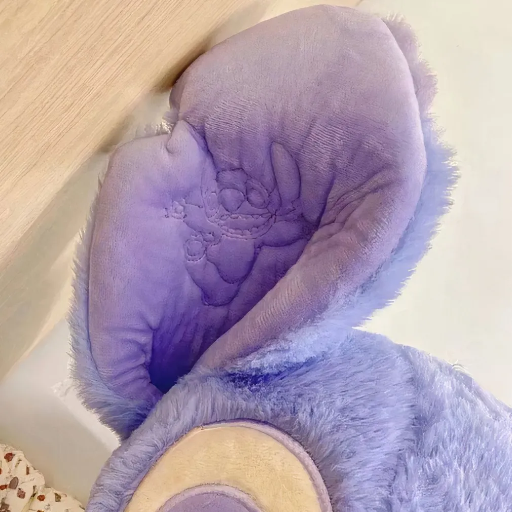 Peluche géante Stitch violet tout doux
