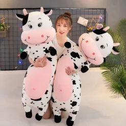 Peluche GÉANTE vache tachetée