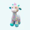 Peluche girafe arc-en-ciel