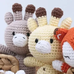 Peluche girafe au crochet