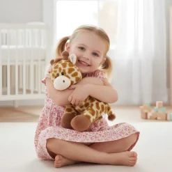 Peluche girafe doudou moelleux