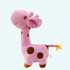 Peluche girafe toute mignonne violette