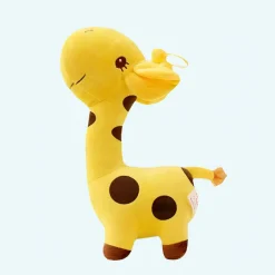 Peluche girafe toute mignonne jaune
