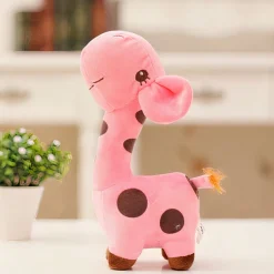 Peluche girafe toute mignonne jaune