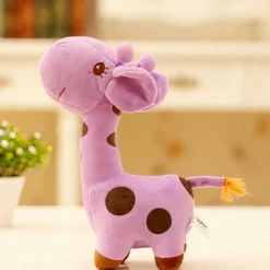 Peluche girafe toute mignonne jaune