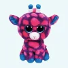 Peluche girafe TY rose et bleue