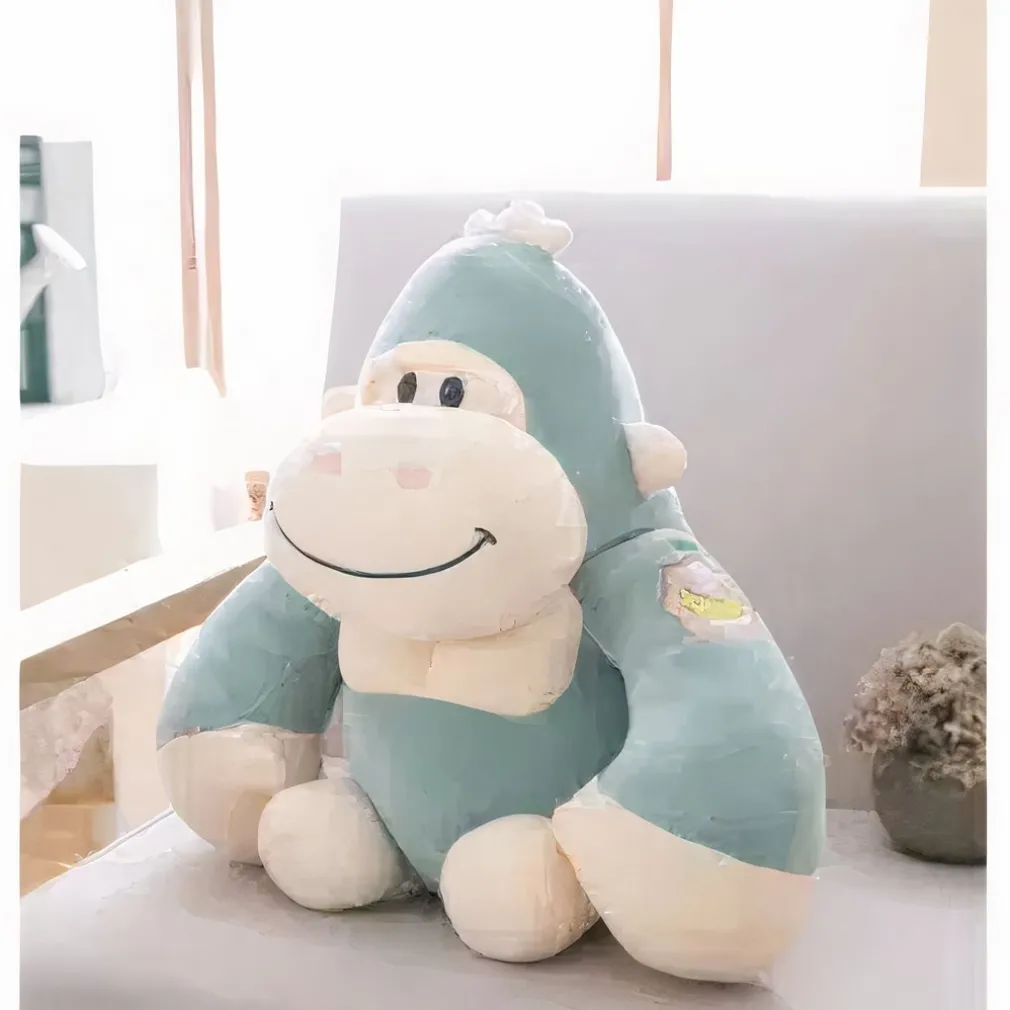 Peluche gorille bleu