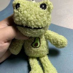Peluche grenouille avec avocat