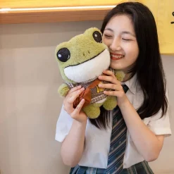 Peluche grenouille avec pull