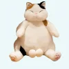 Peluche gros chat blanc