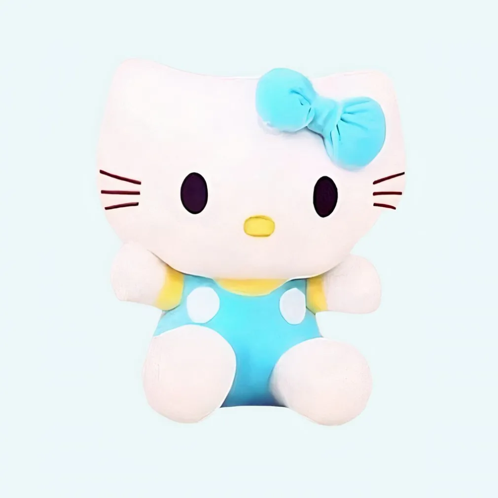Peluche Hello Kitty bleu