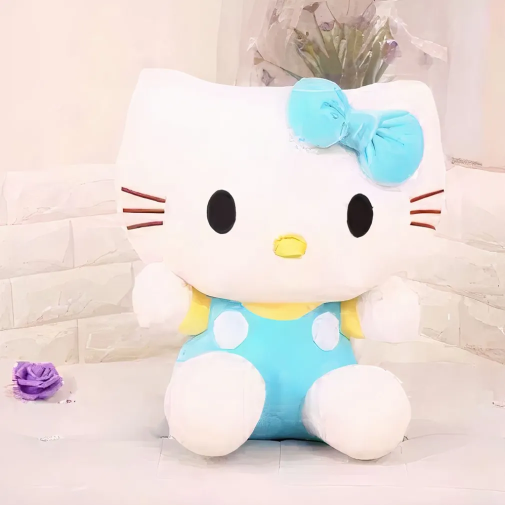 Peluche Hello Kitty bleu