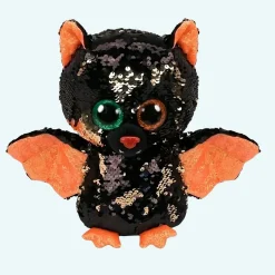 Peluche hibou chauve souris Halloween en sequin