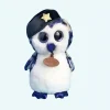 Peluche hibou militaire bleu