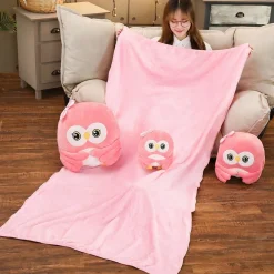 Peluche Hibou rose trop mignon