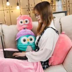 Peluche Hibou rose trop mignon