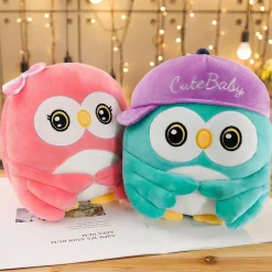 Peluche Hibou rose trop mignon